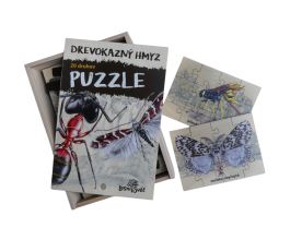 Sada puzzle - Dřevokazný hmyz