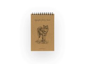 Eko blok z recy papíru S - Vlk