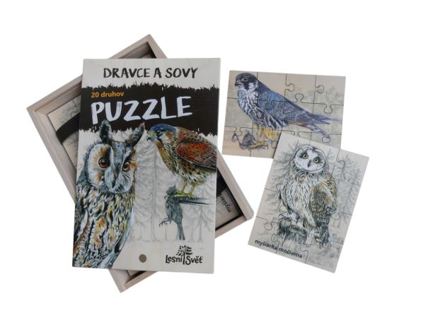 Sada puzzle - Dravci a sovy
