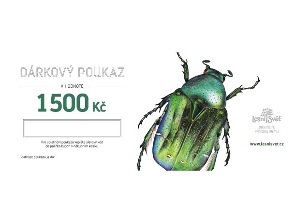 Dárkový poukaz 1 500 Kč