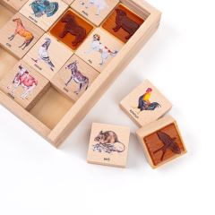 Razítka 16 kusů - Na dvorku (1)