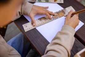 Dřevěné pravítko 30 cm - Zubr (2)