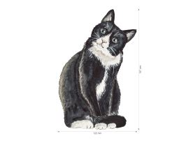 Nažehlovačka M 074 - Kočka černobílá (2)