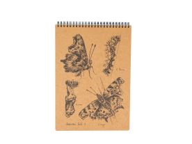 Eko blok z recy papíru L - Babočka bílé C