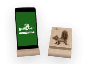 Stojánek na mobil a tablet L - Veverka