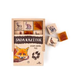 Razítka 9 kusů - Stopy zvěře