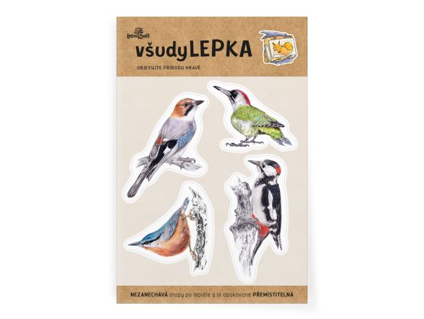 všudyLEPKA vel. 1 -039 - Ptáci I
