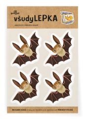 všudyLEPKA vel. 1 -024 - Netopýr 4x