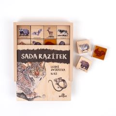 Razítka 16 kusů - Lesní zvířátka