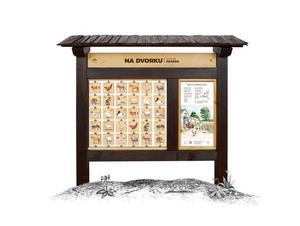 Zvukové pexeso M - Na dvorku