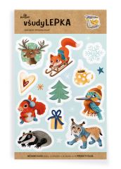 všudyLEPKA vel. 2 -002 - Zimní motivy