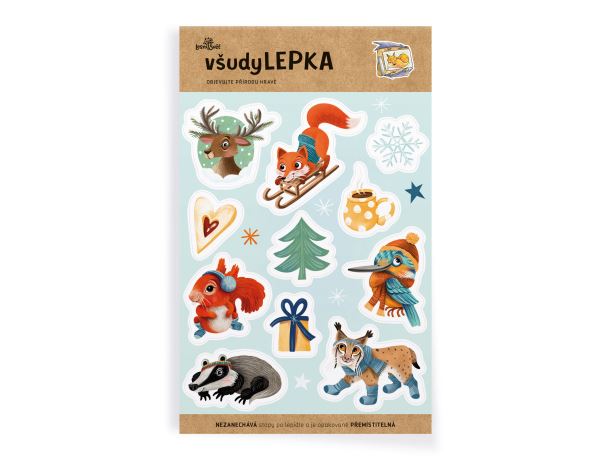všudyLEPKA vel. 2 -002 - Zimní motivy