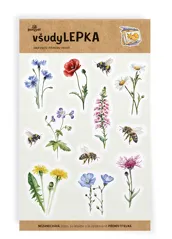 všudyLEPKA vel. 2 -004 - Luční květiny 2