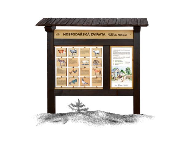 Tabulky poznání zvukové M - Hospodářská zvířata