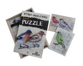Sada puzzle - Ptáci okolo nás