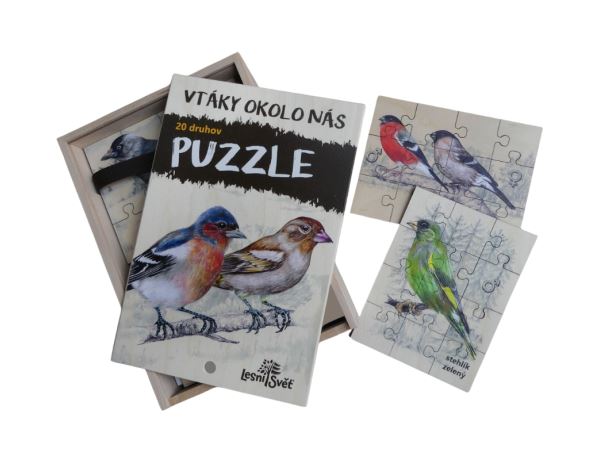 Sada puzzle - Ptáci okolo nás