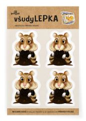 všudyLEPKA vel. 1 -020 - Křeček 4x