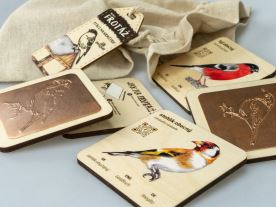 Mini frotážová sada - Ptáci na krmítku (1)