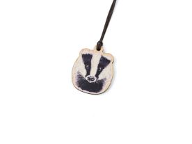 Dřevěná medaile zvíře - jezevec