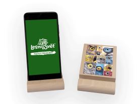 Stojánek na mobil a tablet L - Oči barevné