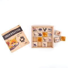 Razítka 16 kusů - Stopy zvěře (2)