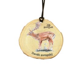 Dřevěná medaile letokruh - Daněk