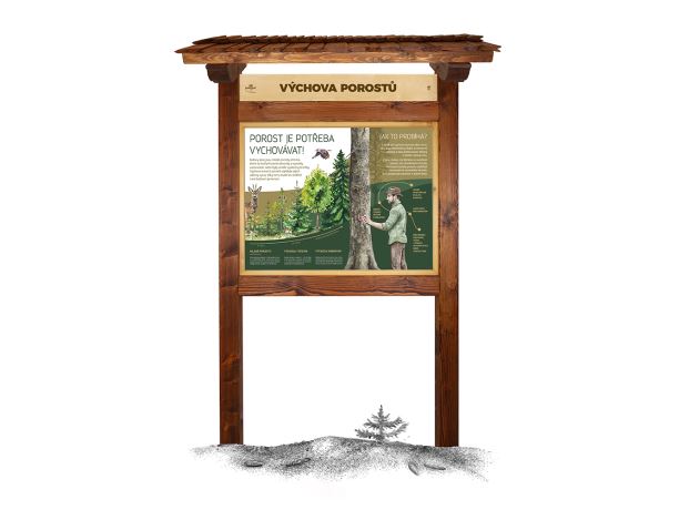 Naučná tabule L - Výchova porostů