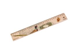 Dřevěné pravítko 30 cm - Bažant obecný