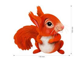 Nažehlovačka L 035 - Zimní veverka (2)