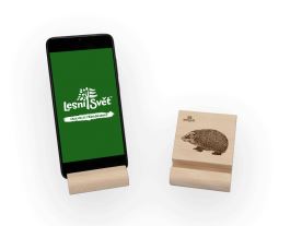 Stojánek na mobil M - Ježek pérovka