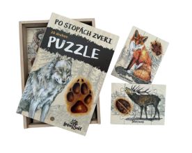 Sada puzzle - Po stopách zvěře