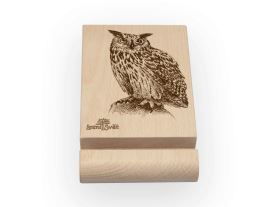 Stojánek na mobil a tablet L - Výr (1)