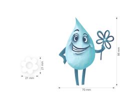 Nažehlovačka L 046 - Kapky vody (2)