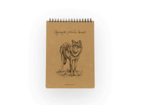 Eko blok z recy papíru M - Vlk