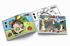 Papírová omalovánka - Kamarádi z lesa