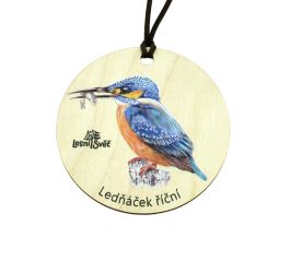 Dřevěná medaile klasik - Ledňáček