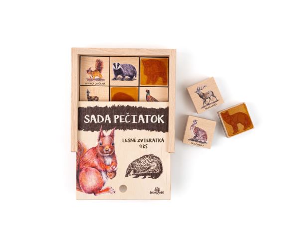 Razítka 9 kusů - Lesní zvířátka