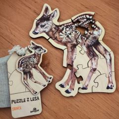 Puzzle z lesa mláďata - Srnče (2)