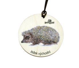 Dřevěná medaile klasik - Ježek