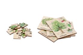 Sada puzzle - Poznáváme dřeviny