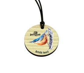 Dřevěná medaile masiv - Brhlík