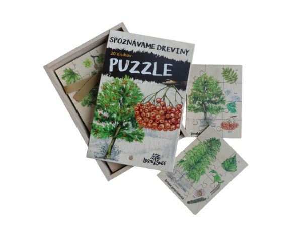 Sada puzzle - Poznáváme dřeviny