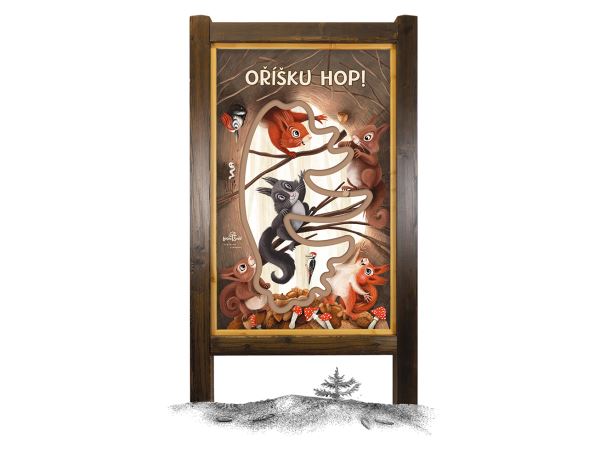 Kuličkodráha - oříšku hop