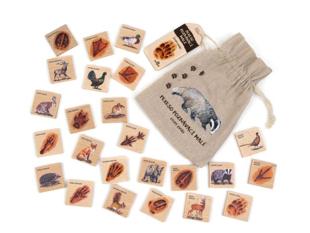 Pexeso poznávací malé - Stopy zvěře