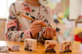 Dřevěné ořezávátko - Sova pálená (1)