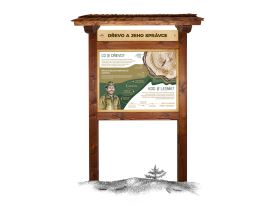 Naučná tabule L - Dřevo a jeho správce