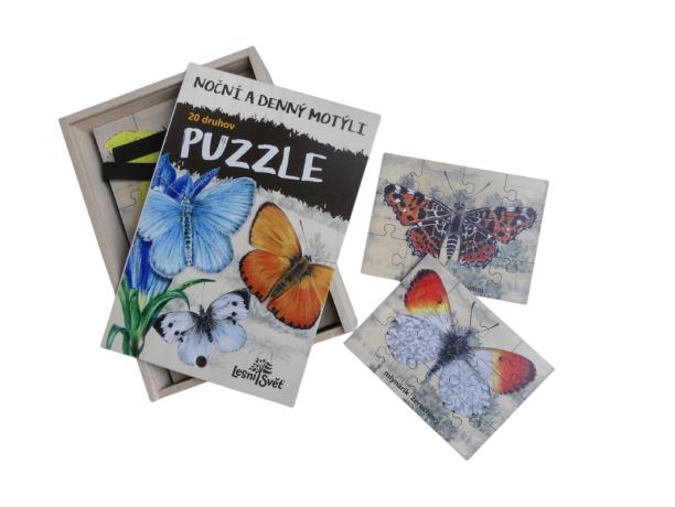 Sada puzzle - Noční a denní motýli